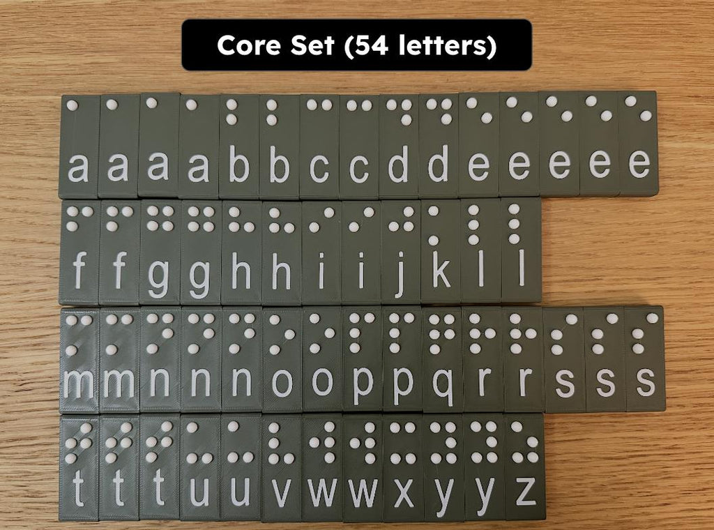 "Braillios" the Magnetic Jumbo Braille Letter Blocks!
