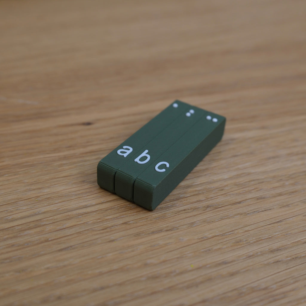 Magnetic Standard Braille Letter Blocks