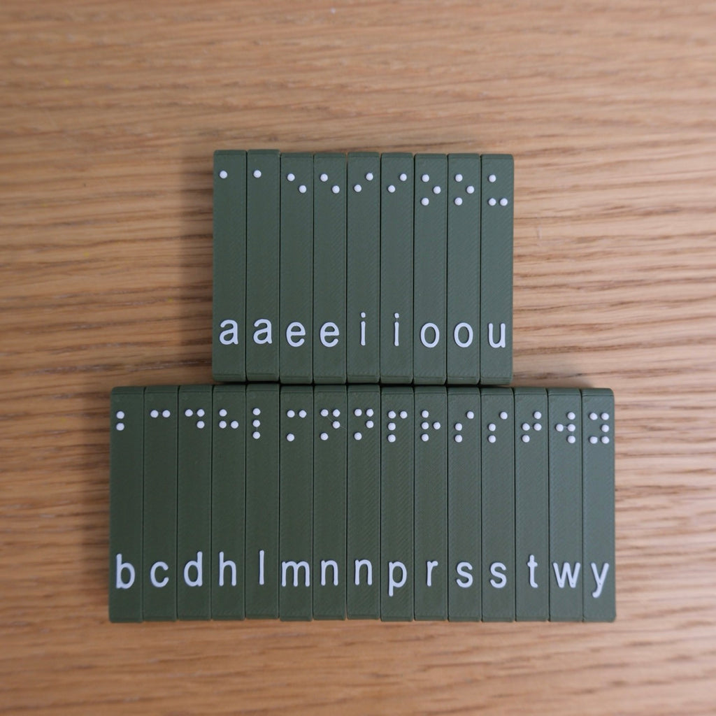 Magnetic Standard Braille Letter Blocks
