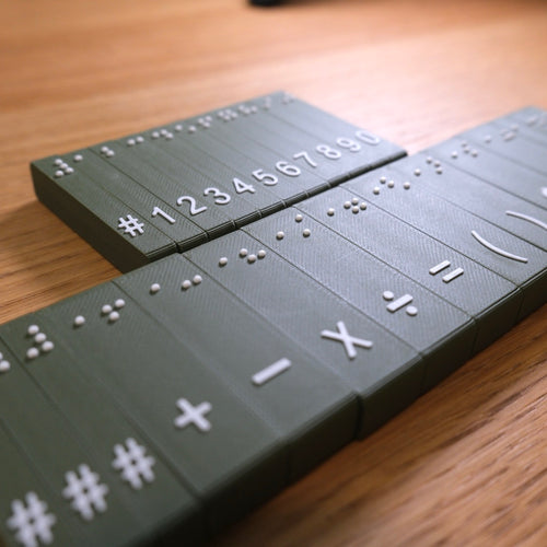 Magnetic Math Braille Blocks! (UEB and Nemeth)