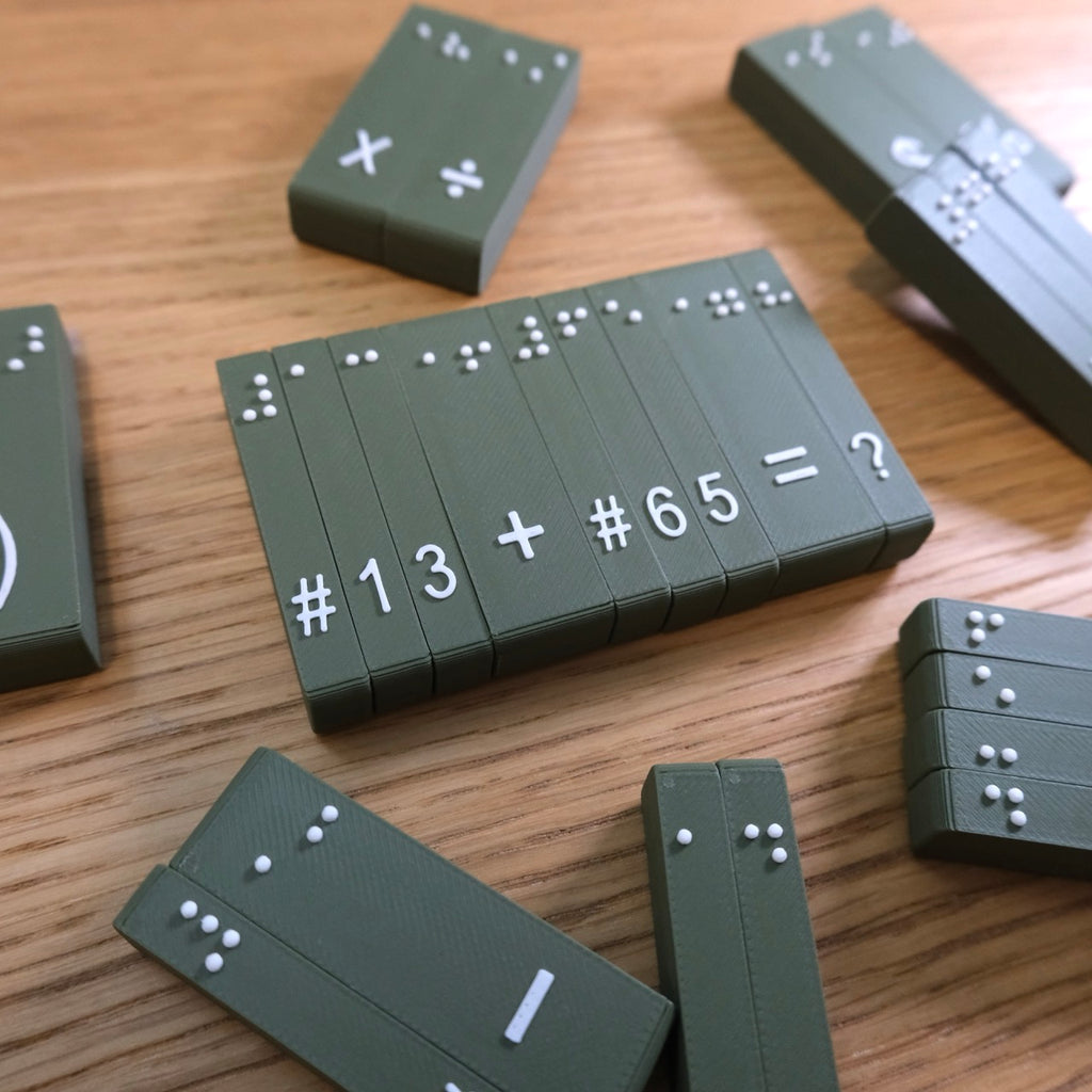 Magnetic Math Braille Blocks! (UEB and Nemeth)