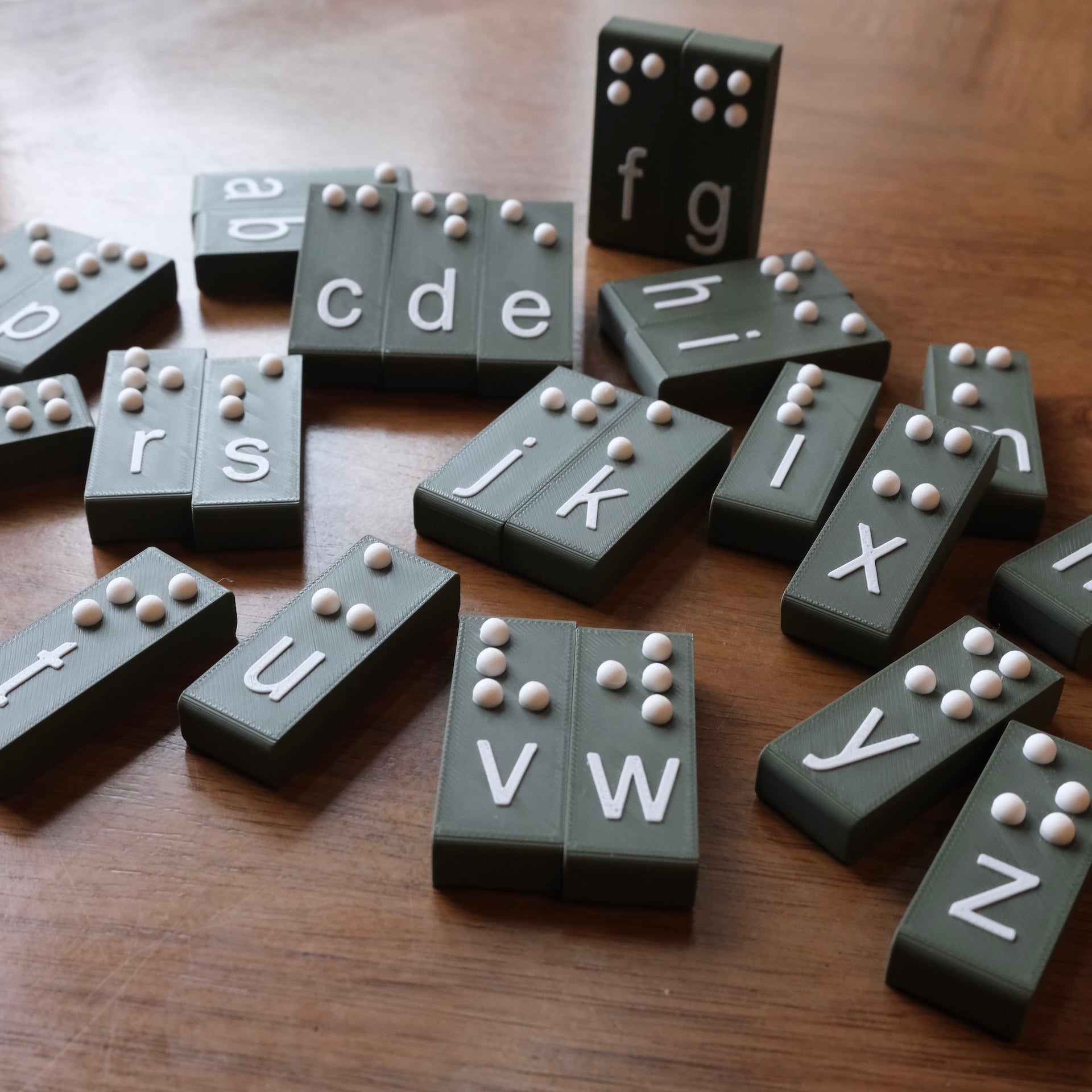 "Braillios" the Magnetic Braille Letter Blocks!