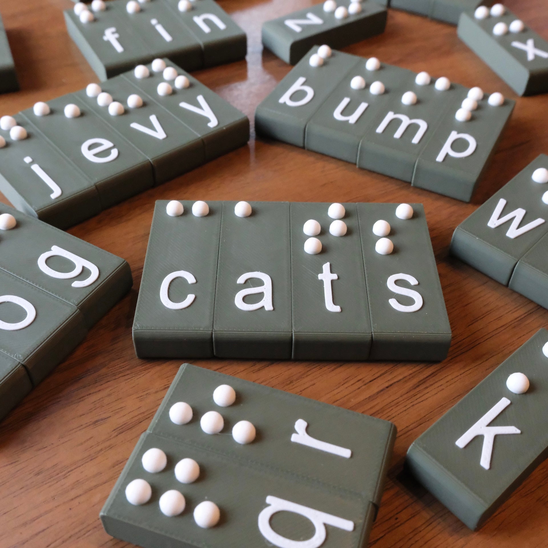 "Braillios" the Magnetic Braille Letter Blocks!