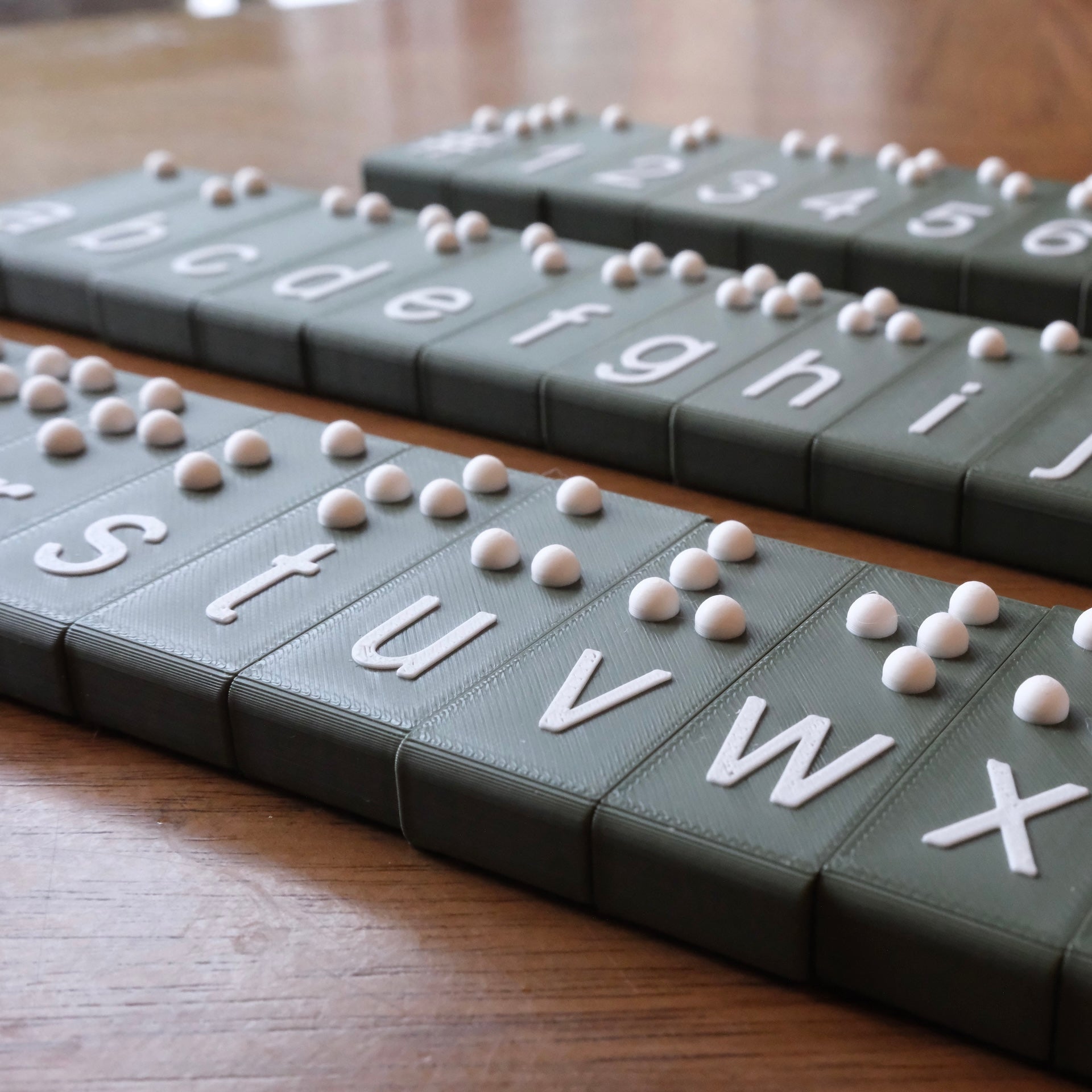"Braillios" the Magnetic Braille Letter Blocks!