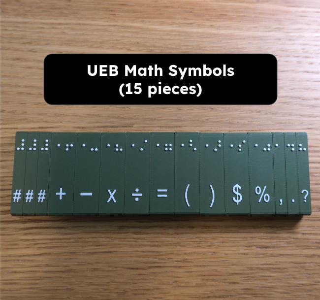 Magnetic Math Braille Blocks! (UEB and Nemeth)