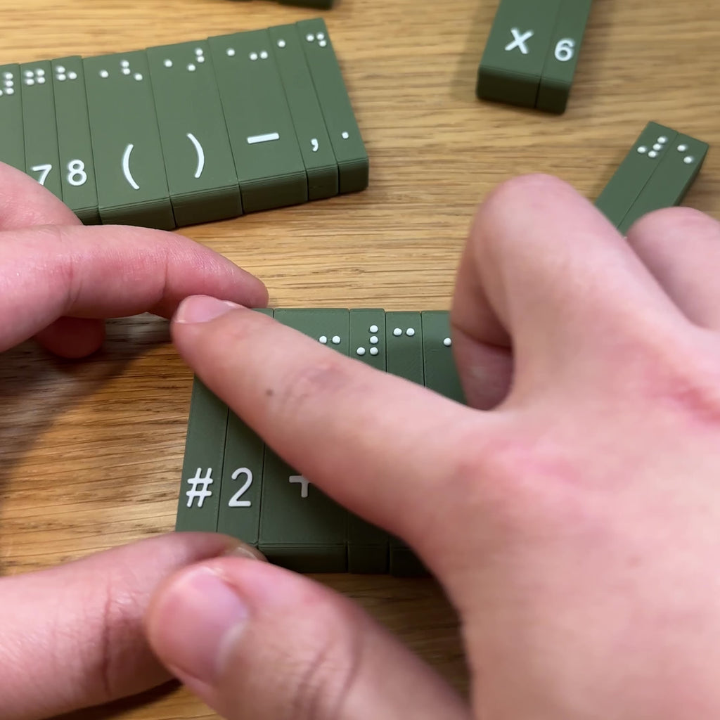 Magnetic Math Braille Blocks! (UEB and Nemeth)