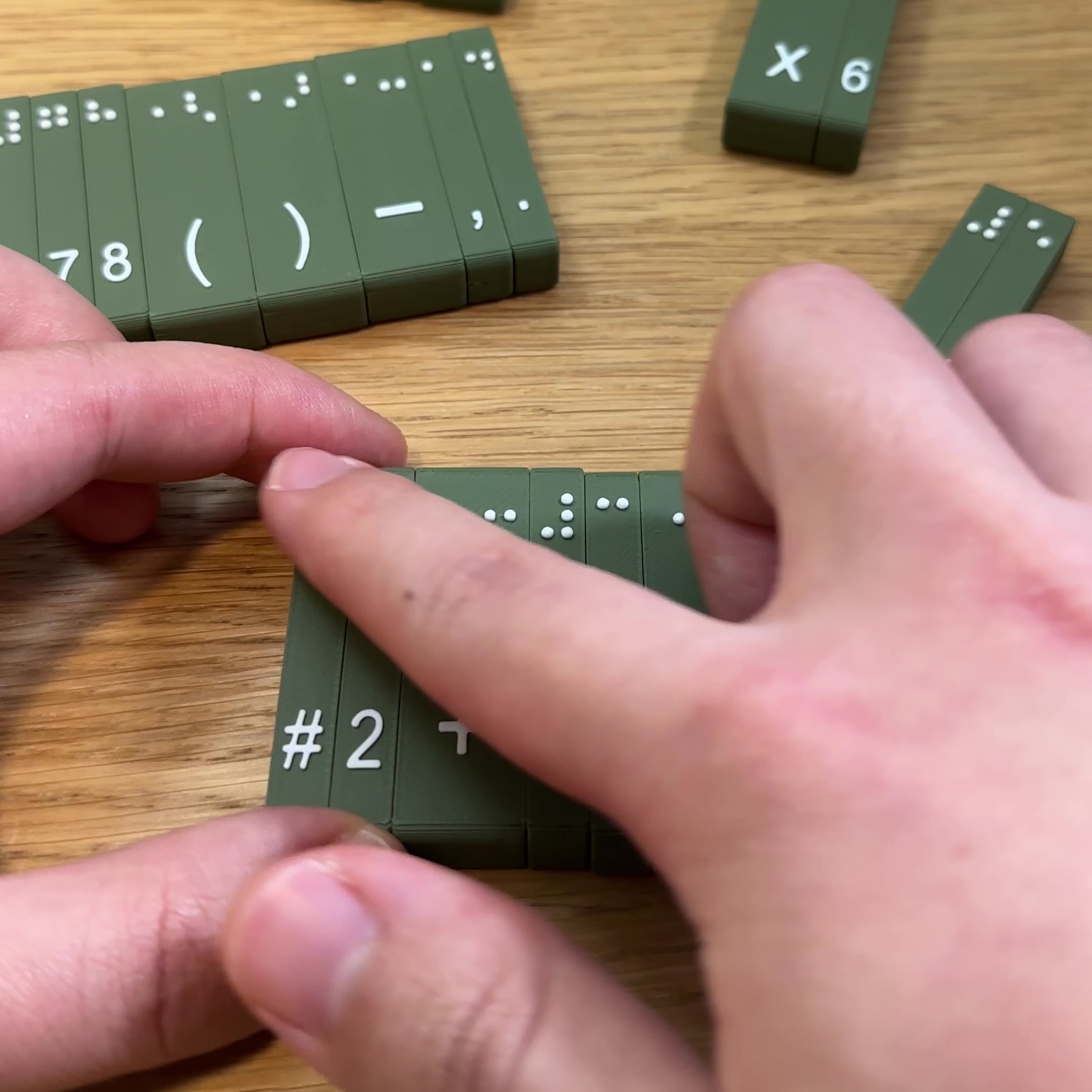 Magnetic Math Braille Blocks! (UEB and Nemeth)