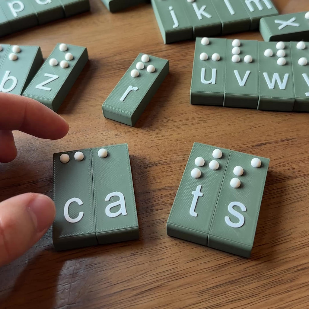 "Braillios" the Magnetic Jumbo Braille Letter Blocks!